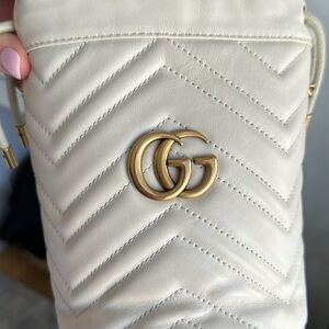 GG MARMONT MINI BUCKET BAG